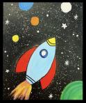 The image for KIDS ART CAMP - Space Shuttle - Painting on canvas