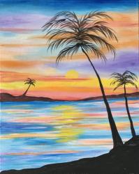 The image for Sunset at Paradise Bay - New Painting