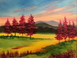 The image for Crimson Tree Landscape