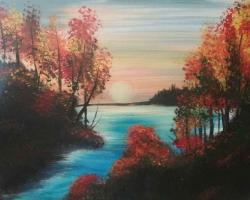 The image for Autumn Lake Sunset